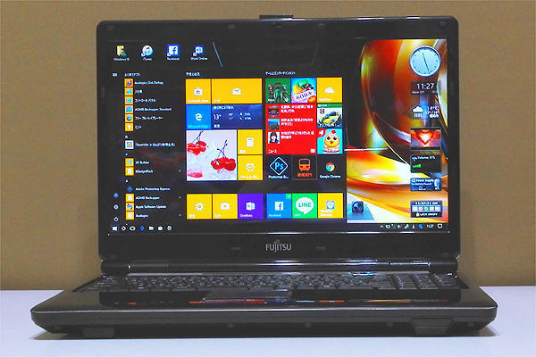 ♪Windows10♪ブラック BIBLO NF/C50★Core2Duo P8400 2.26GHz/4G/320GB/HDMI/スーパーマルチ/Office（表計算・ワープロ・プレゼン）♪