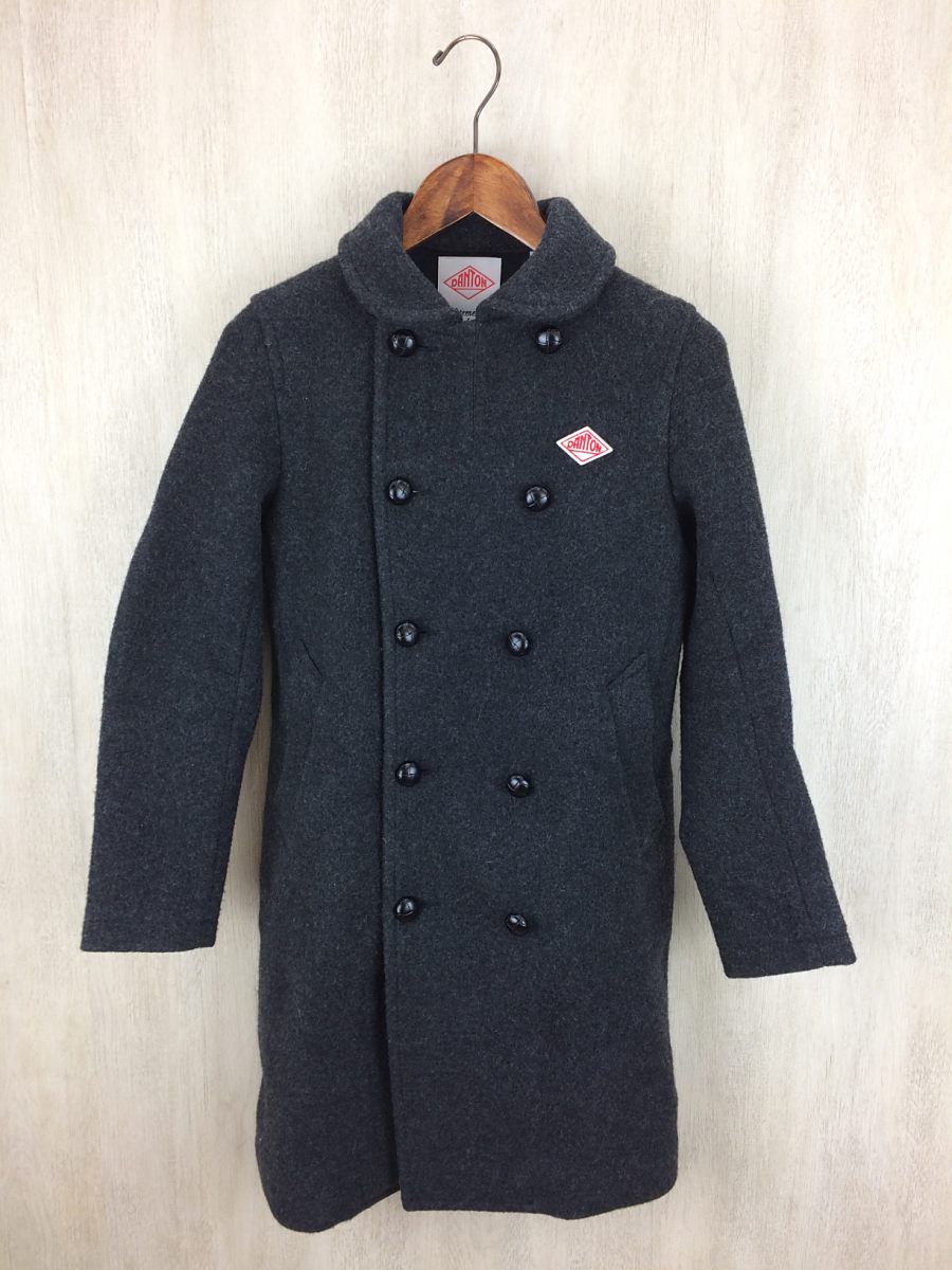 DANTON ウールモッサシングルコート/34/ウール/GRY/使用感有(Sサイズ)｜売買されたオークション情報、yahooの商品情報をアーカイブ公開 - オークファン Sサイズ