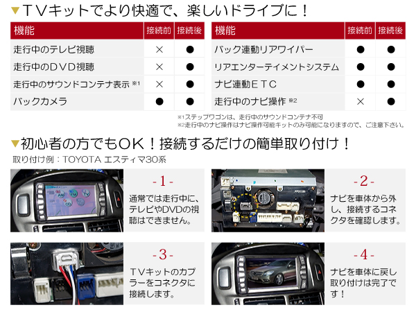 走行中テレビもナビも操作できる スカイライン V36/CKV36 日産 テレビナビキット ジャンパー カーナビ