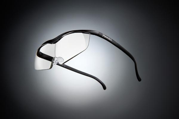 鼻パッド2個付◆ハズキ ラージ クリアレンズ 1.85倍 黒 ブルーライトカット35%◆送料290円～◆Hazuki ハズキルーペ