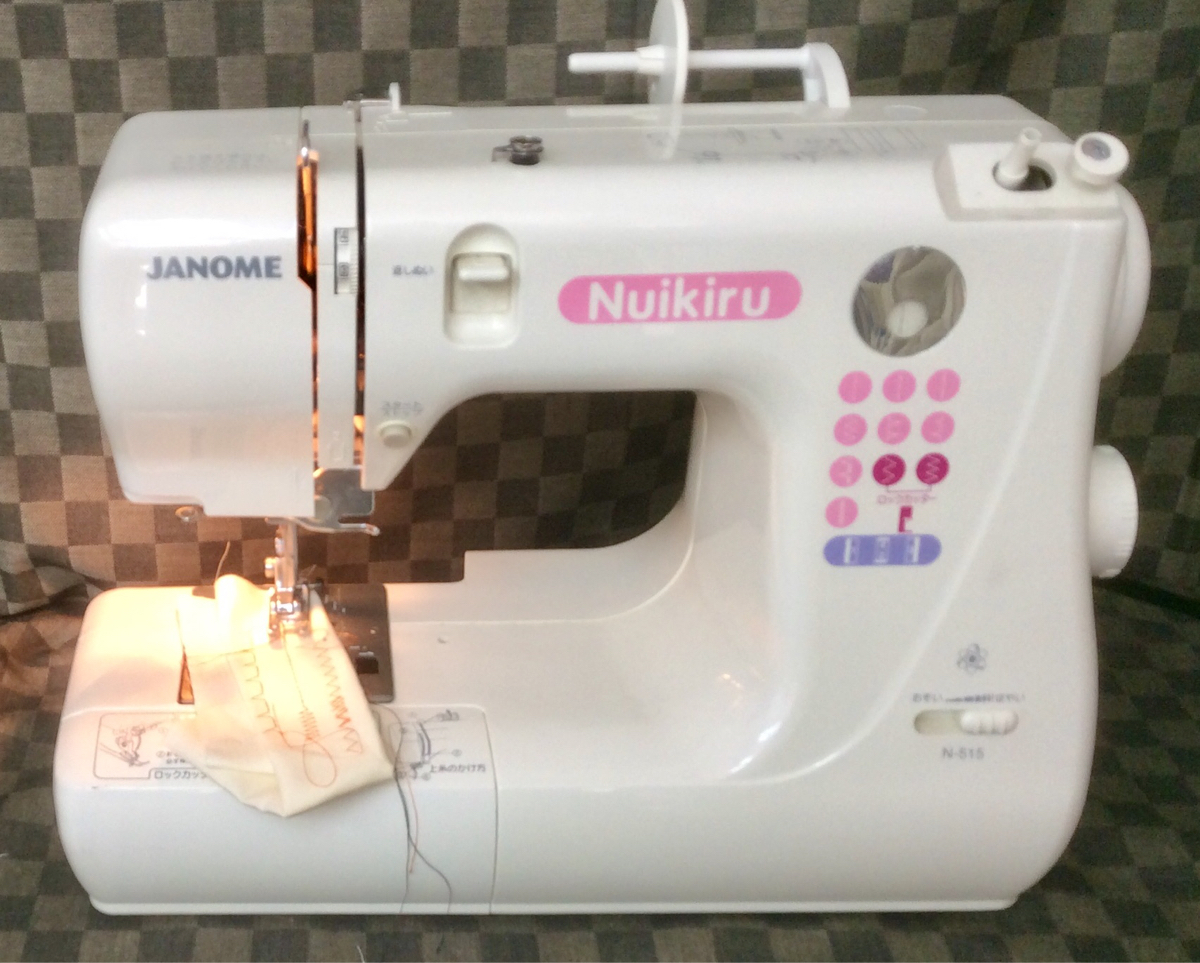 N-515 ジャノメ | ミシン本体 ヌイキル ロックカッター ☆安心 
