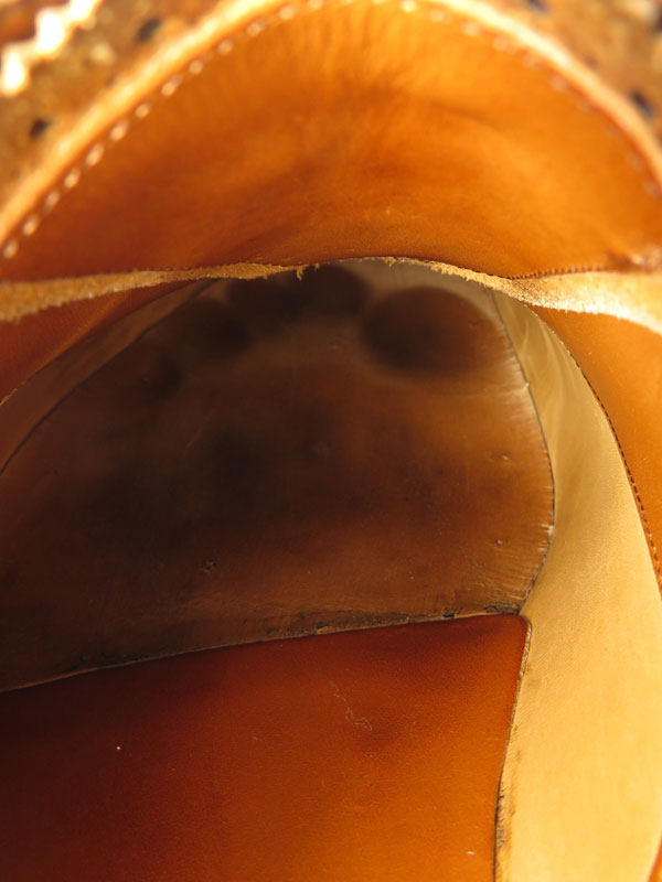 中古 エドワードグリーン WALCOT メダリオンシューズ size8 1/2 メンズ