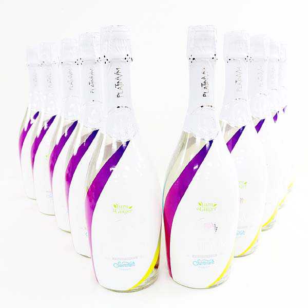 ☆1円～ 10本セット/PLATINVM FRAGRANCES（プラチナム フレグランス）ユズ&ジンジャー ラメ入り スパークリングワイン 限定ラベル G7I1505