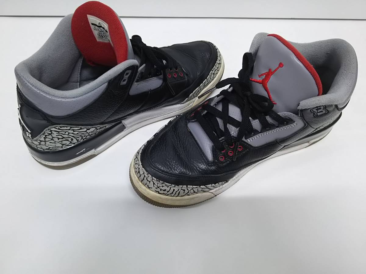 エア ジョーダン 3 Air Jordan 黒灰セメント Retro 国内正規品 Aj フェデラーzoom Vapor Supreme Foamposite Nike ナイキ 28 5cm Us10 5 28 5cm 売買されたオークション情報 Yahooの商品情報をアーカイブ公開 オークファン Aucfan Com