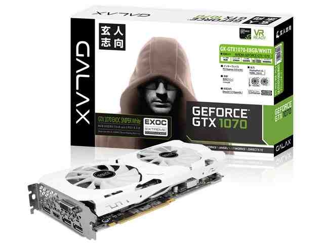 美品 GALAKURO GK-GTX1070-E8GB/WHITE その1