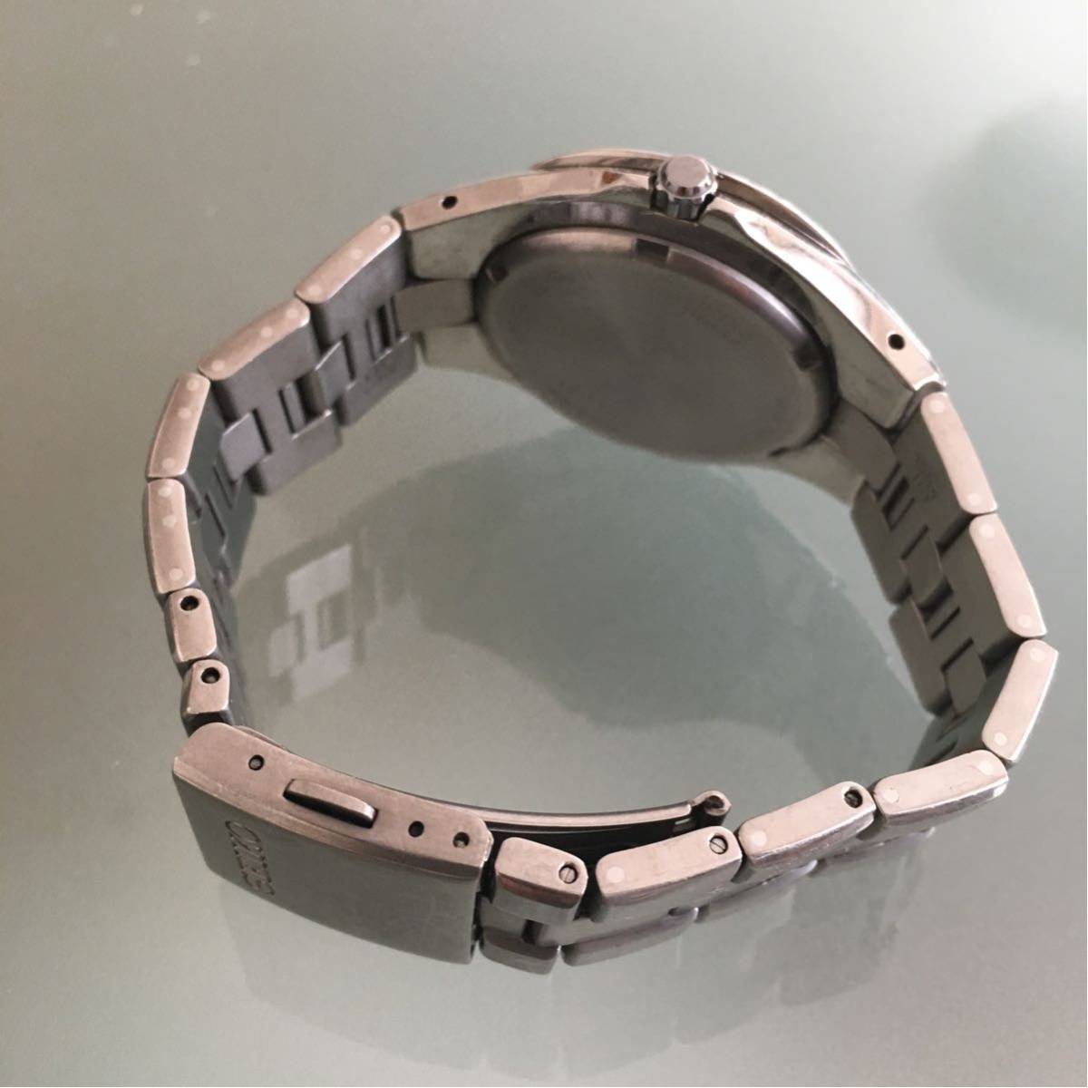 SEIKO チタン紳士腕時計 8F32-0220 Perpetual Calender Titanium 