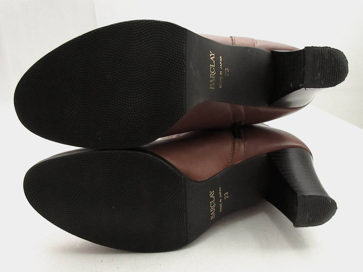 BARCLAY公式 美品17AW バークレー BARCLAY ラウンドトゥ サイドジップ レザー ロング ブーツ 本革 23㎝ ブラウン バークレー -アウトレットファッション通販 『BRANDELI』