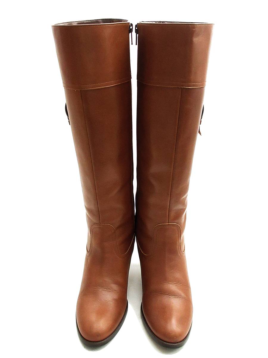 BARCLAY公式 美品17AW バークレー BARCLAY ラウンドトゥ サイドジップ レザー ロング ブーツ 本革 23㎝ ブラウン バークレー -アウトレットファッション通販 『BRANDELI』