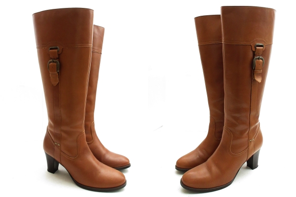 BARCLAY公式 美品17AW バークレー BARCLAY ラウンドトゥ サイドジップ レザー ロング ブーツ 本革 23㎝ ブラウン バークレー -アウトレットファッション通販 『BRANDELI』