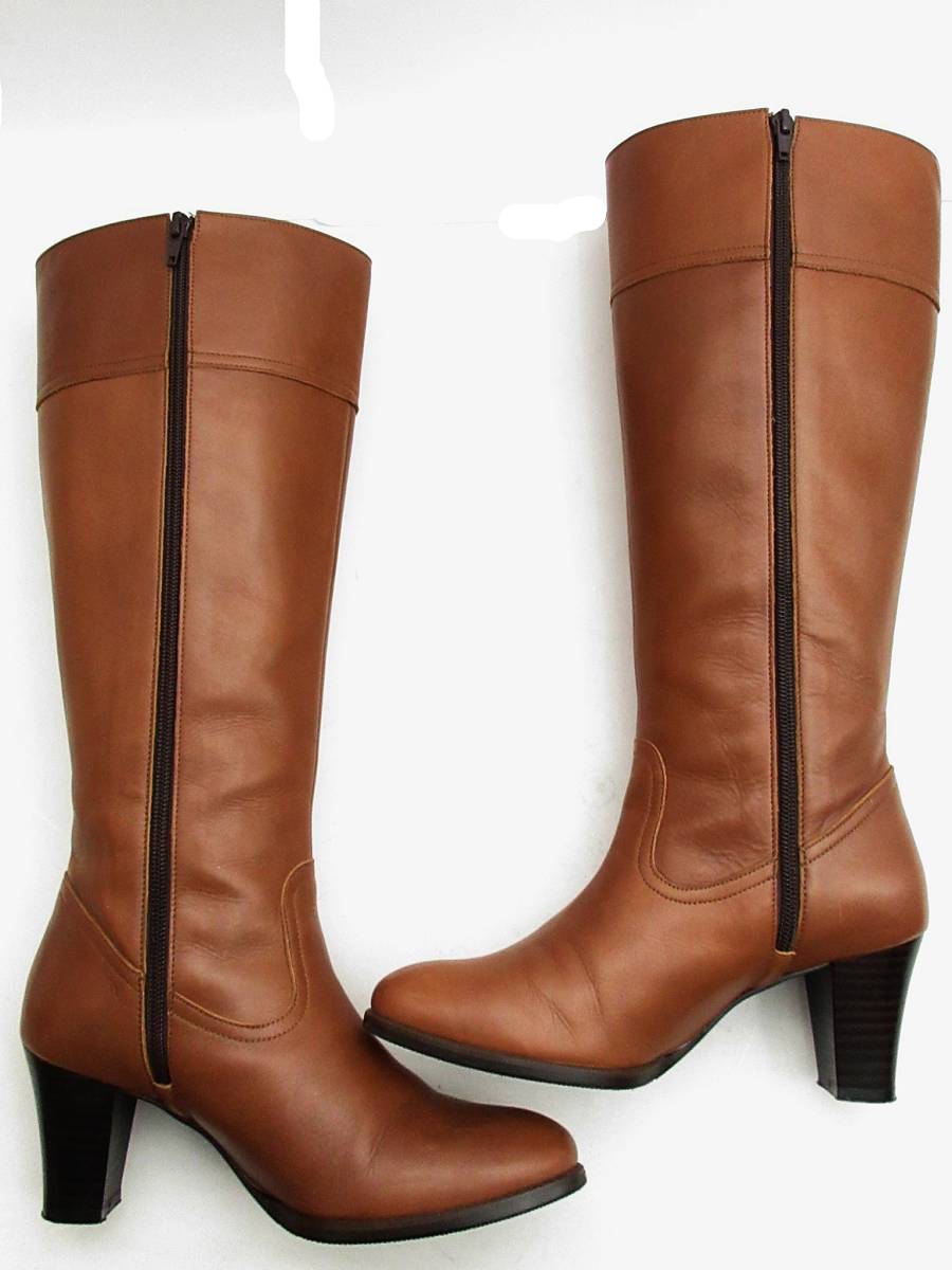 BARCLAY公式 美品17AW バークレー BARCLAY ラウンドトゥ サイドジップ レザー ロング ブーツ 本革 23㎝ ブラウン バークレー -アウトレットファッション通販 『BRANDELI』