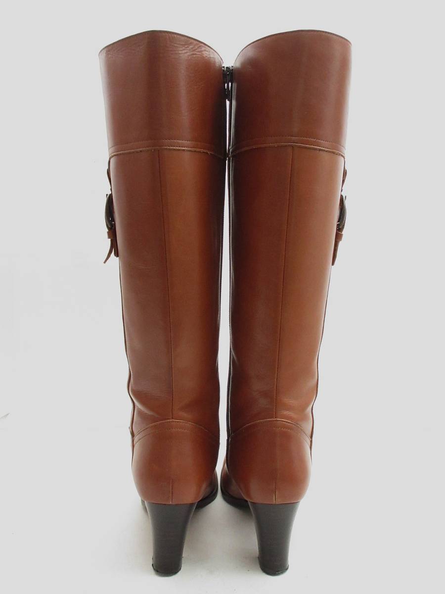 BARCLAY公式 美品17AW バークレー BARCLAY ラウンドトゥ サイドジップ レザー ロング ブーツ 本革 23㎝ ブラウン バークレー -アウトレットファッション通販 『BRANDELI』