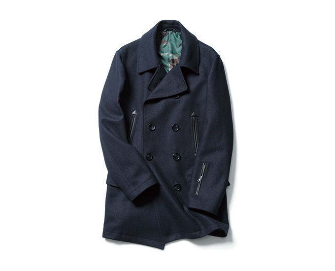 試着　16AW SOPHNET x NAVY LONG PEA COAT/FCRBブリストル soph uniform experiment ソフネットネイビー　濃紺M