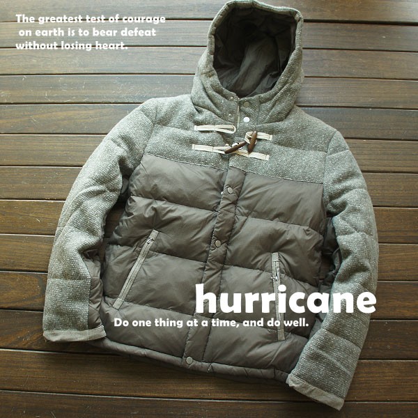 C761/XL*新品*日本未販売ZUEE メンズ 紳士 バイカラー配色 ダウンジャケット 切り替えダウン