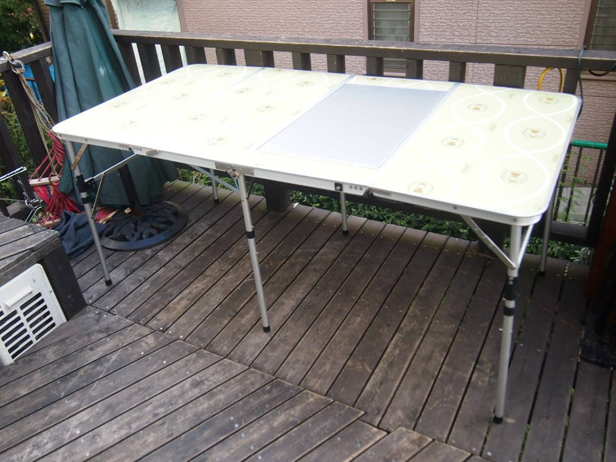 coleman コールマン SLIM 4-FOLDING BBQ TABLE スリム4つ折りBBQ 