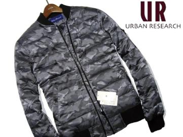 size（40/L）定価￥16，200 ▼ 新品 アーバンリサーチ ▼ MA1 ダウンジャケット 迷彩シルバーグレー/銀灰