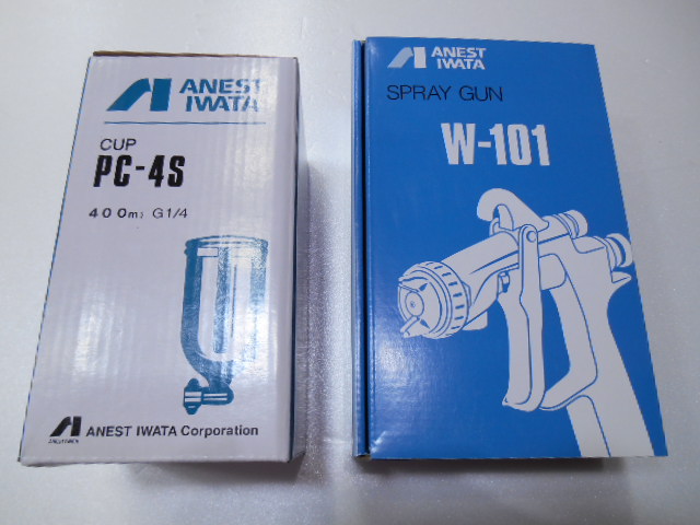 即決！（新品未使用品） ANEST IWATA スプレーガン W-101 -132G カップ