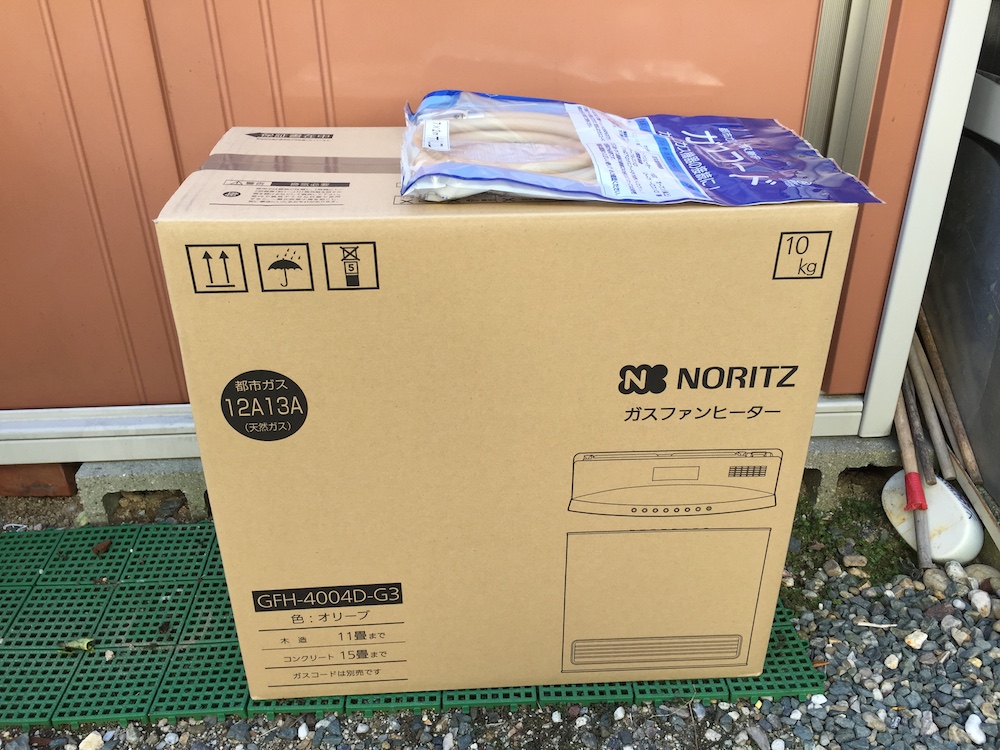 15畳対応ノーリツ 都市ガス用ファンヒーターGFH-4004Dナノイー搭載