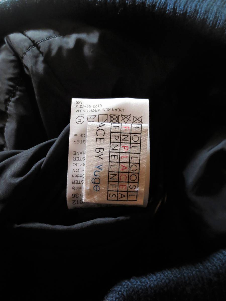 YouTubeアーバンリサーチofficial 新品 未使用★アーバンリサーチ × Yuge★コラボ☆リバーシブル 中綿 MA-1 ブルゾン ジャケット 36 ネイビー 完売/定形外￥700おてがる版OK channel 着用アイテム \u2013 URBAN