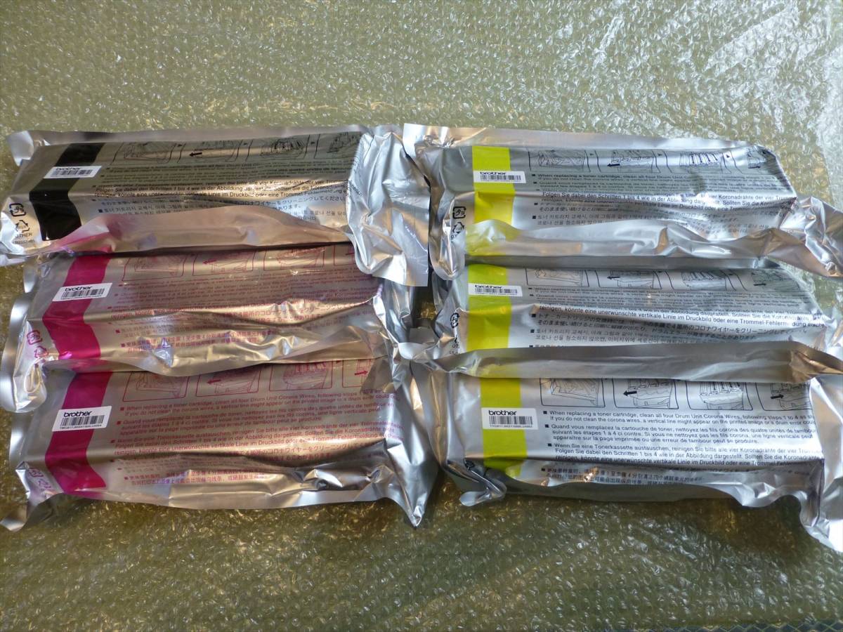 ブラザー純正　TN396BK TN396YTN396M バルク　6本まとめて　ブラック1本　シアン2本　イエロー3本　お得です。