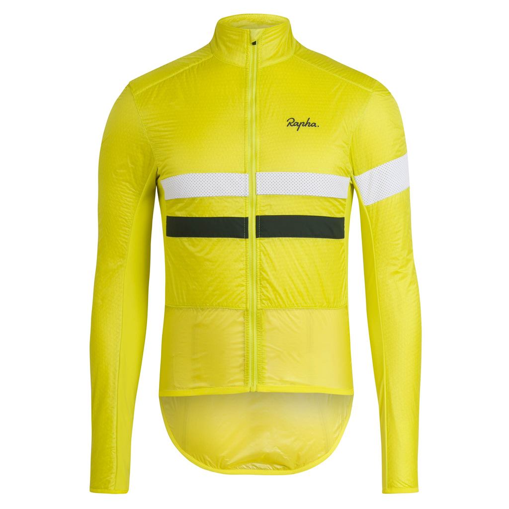 Rapha Brevet Insulated Jacket Yellow Medium