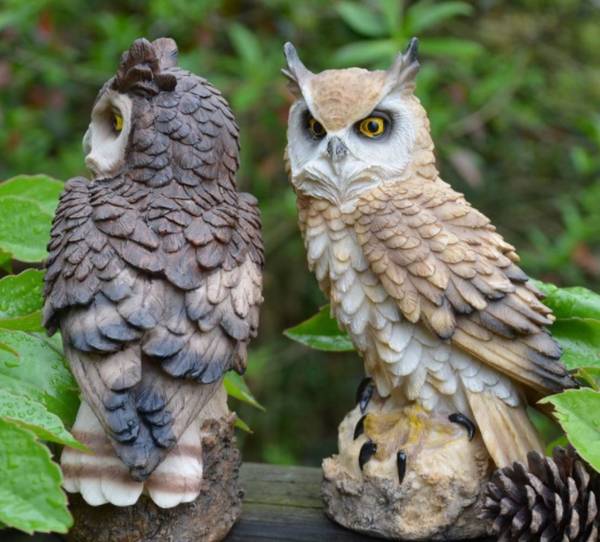 リアル ガーデン オブジェ フクロウ オーナメント ガーデニング ディスプレイ 風水 鳥 よけ 防鳥 にも 梟 ミミズク 置物 白 アクセント オーナメント 売買されたオークション情報 Yahooの商品情報をアーカイブ公開 オークファン Aucfan Com