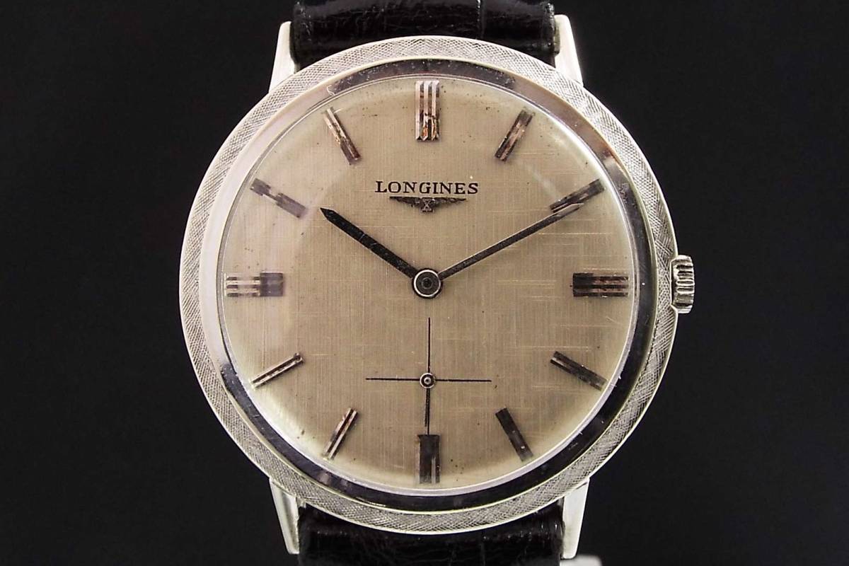 L-2410| ☆【14K WG 金無垢】 LONGINES ロンジン/手巻き/メンズ腕時計 