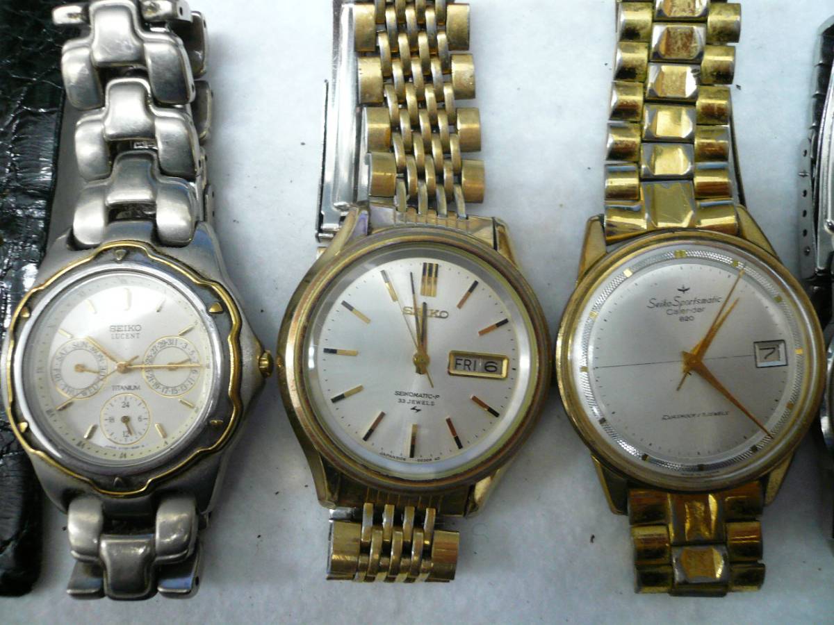 腕時計 SEIKO ジャンク品 - Yahoo!オークション セイコー 16本 まとめ