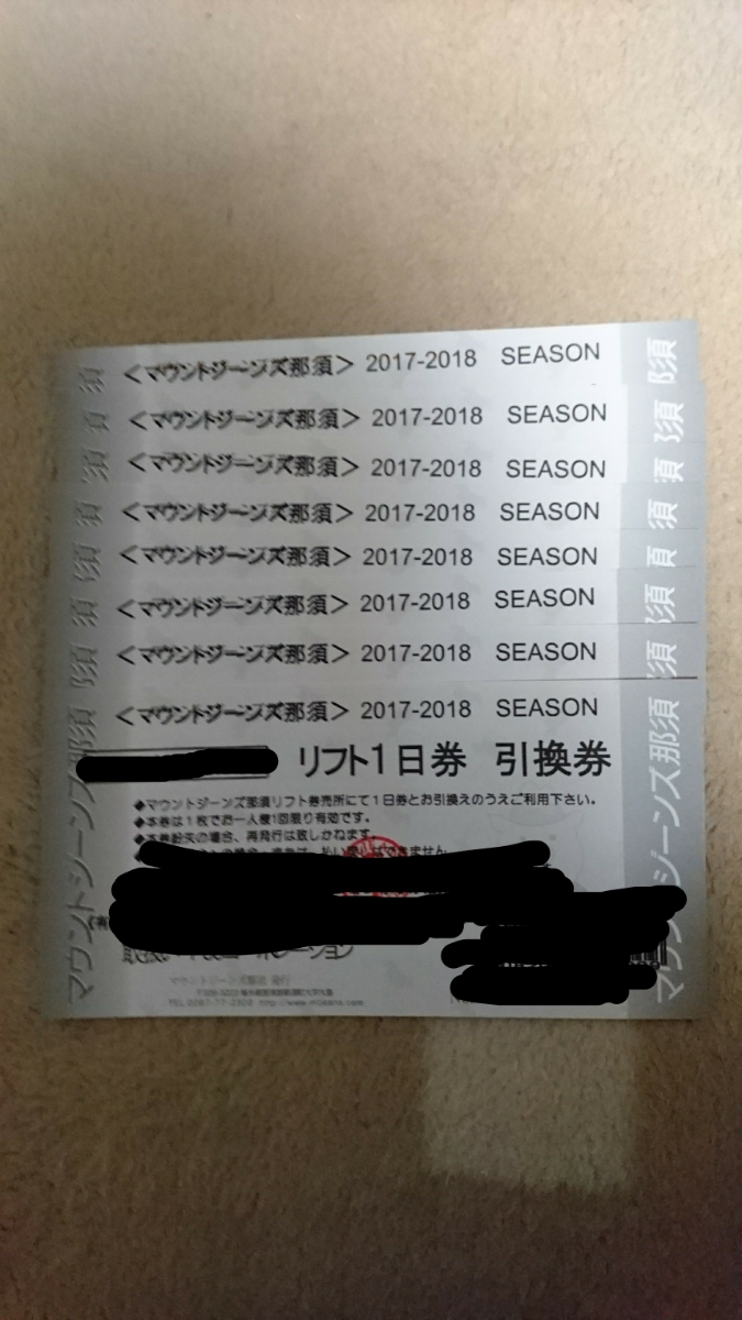 Mt ジーンズ　1日リフト券5枚 ふるさと納税 「ニセコ 全山共通 リフト券 All Mt.Pass 1日券 【5枚