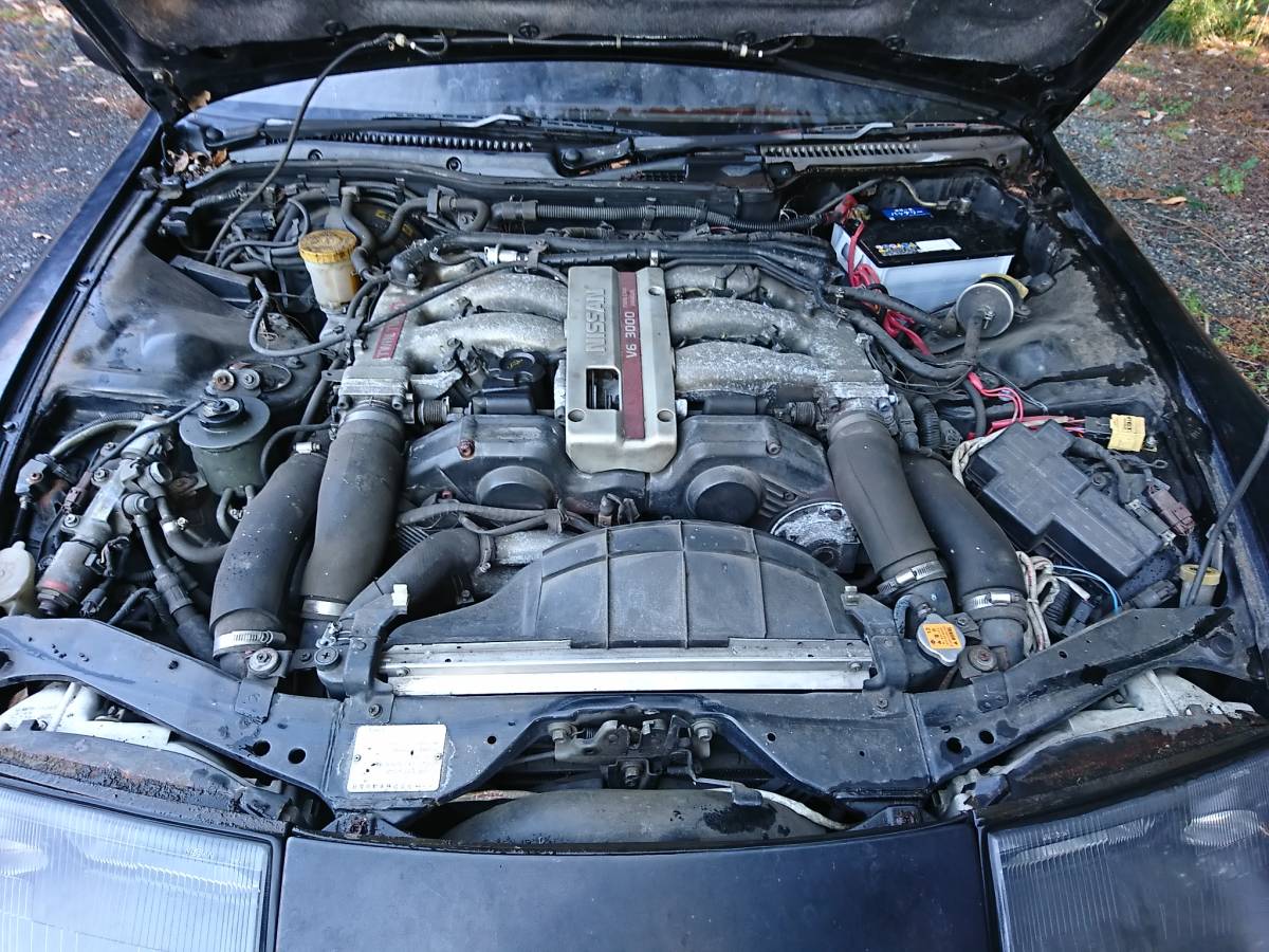 Z32 ツインターボ 5速 部品取りでもレストアベースでも。エンジン実動 