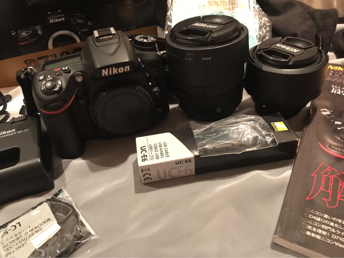 NIKON ニコン D7100 付属一式/ダブルレンズ/おまけ多数 元箱付き