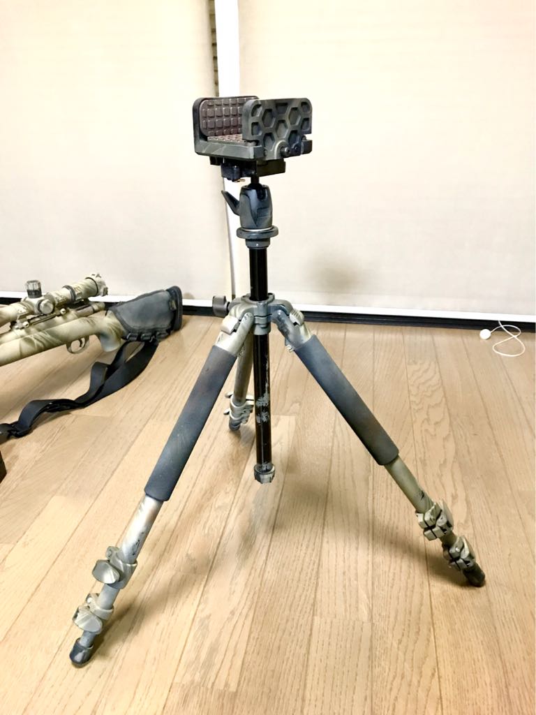 海兵隊　ホグサドル　スナイパー　三脚セット マンフロット トライポッド ホグサドル 射撃用 ⁄ スナイパー 三脚