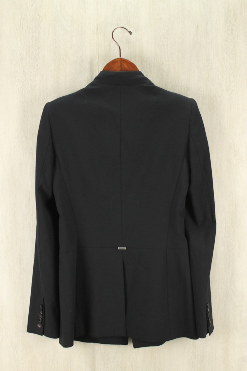 Helmut Lang◇テーラードジャケット/2/ウール/BLK/無地/中古