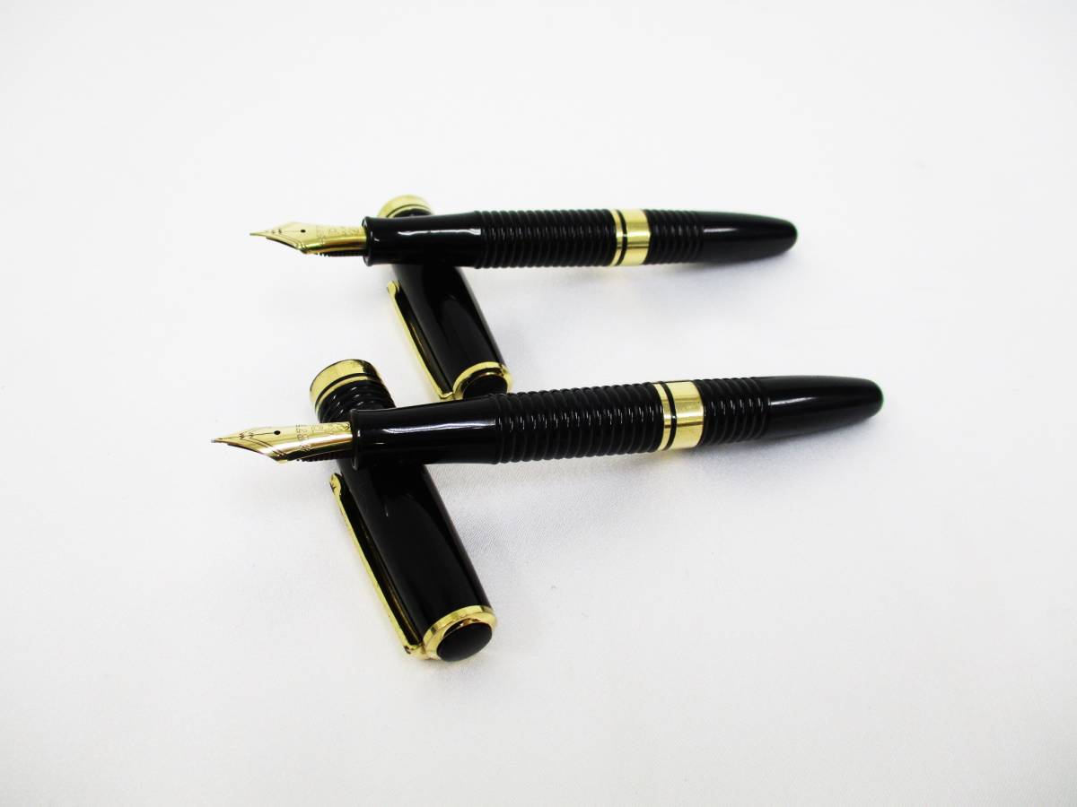 PLATINUM プラチナ ＃3776 ギャザ－ド PTB-20000G 万年筆 ペン先 14K 計2本セット 文房具 筆記用具 大ReB13 1204 3