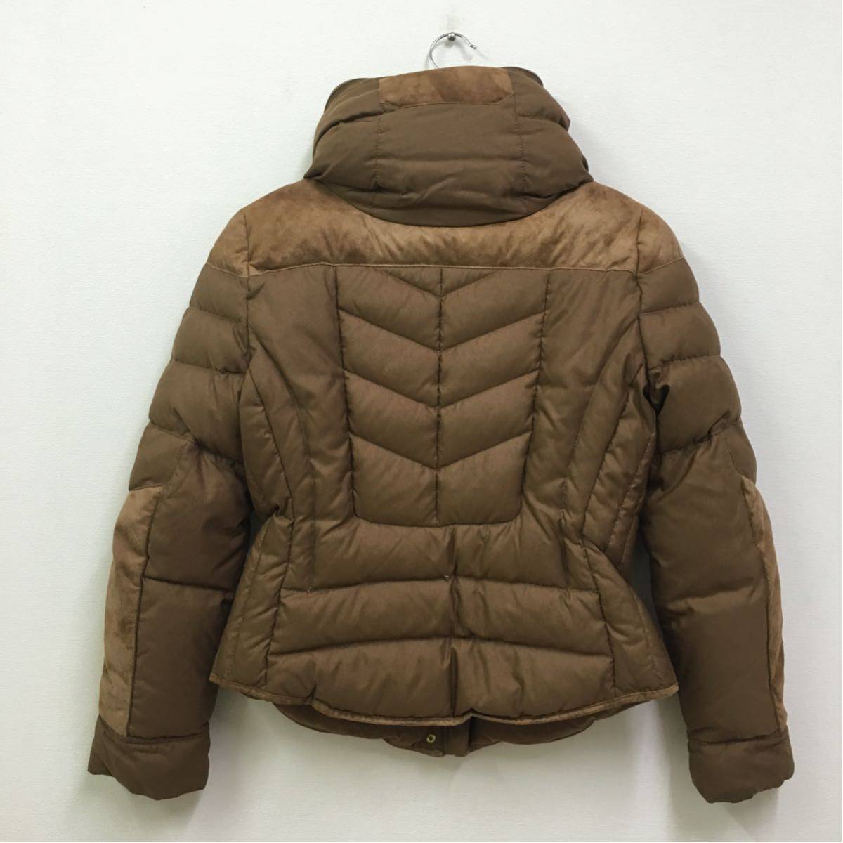 ☆ ZARA BASIC ザラ ベーシック スエード 切替 ダウン ジャケット 