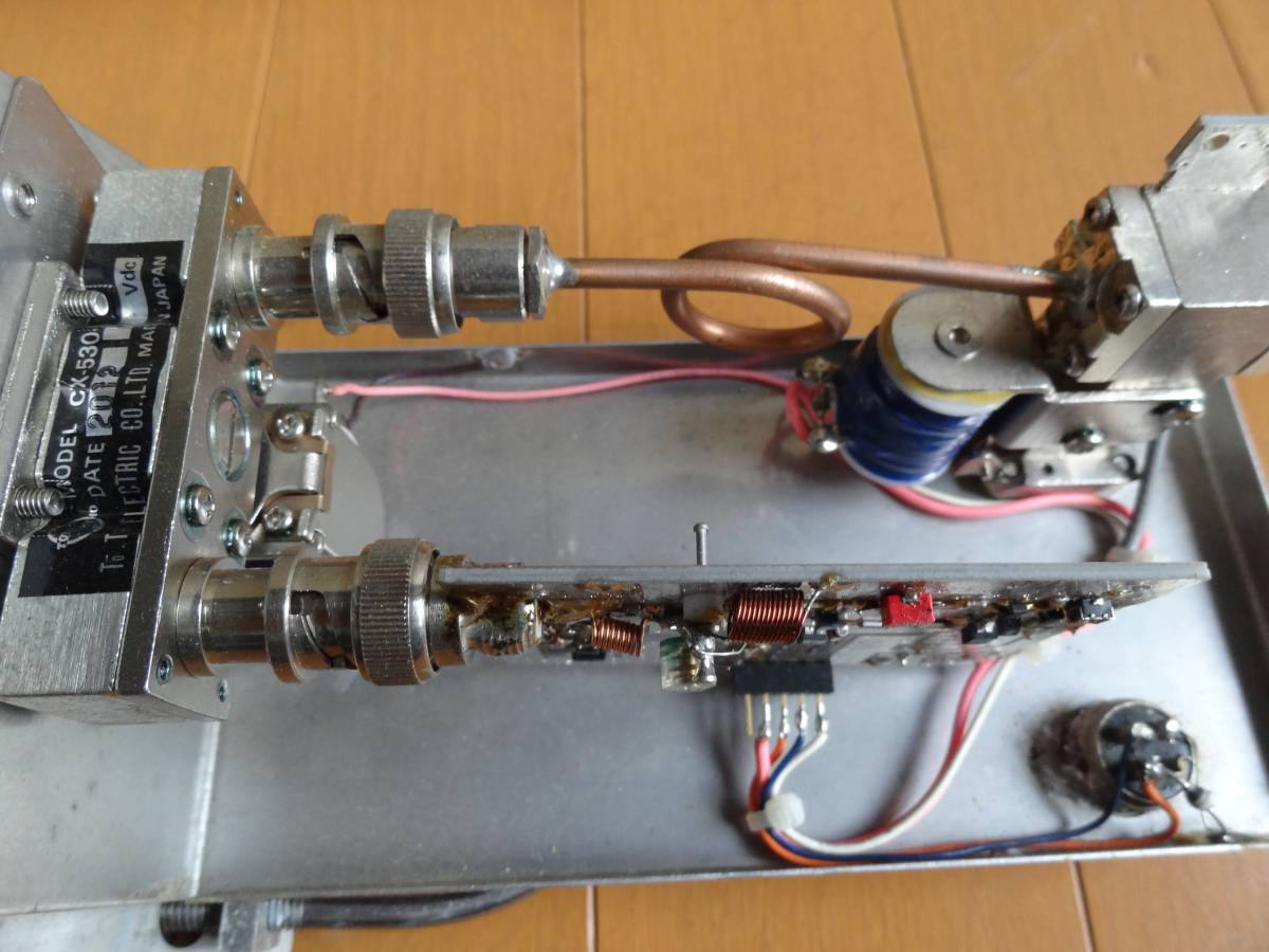 川越無線 ANT直下型完全防水プリアンプ 144MHz用 中パワータイプ 川越無線アンテナ直下プリアンプ 144MHz用（ハイパワー）キャリア