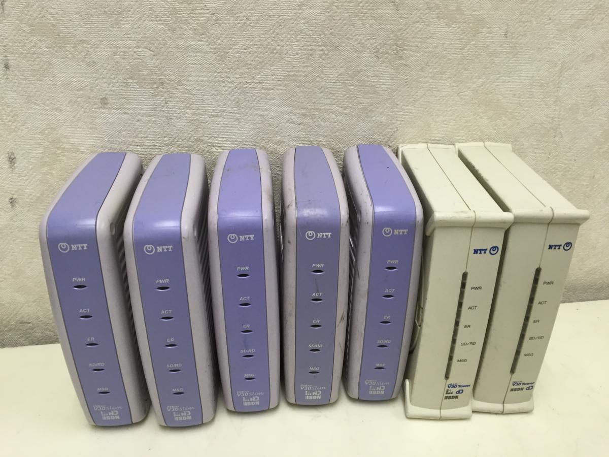 NTT ターミナルアダプタ ISDNルータ INSメイト V30Slim「P」 5台+ INSメイトV30tower 2 台　　　計７台　セット