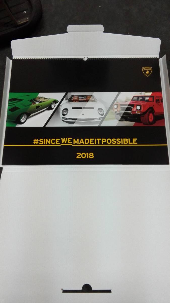 ランボルギーニ　カレンダー　2018
