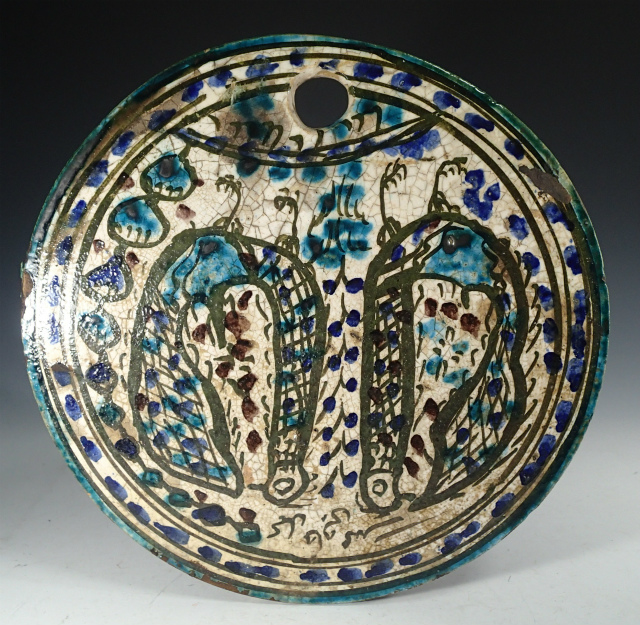 黒神様 【陶器】 アポロ神とダフネの絵画 古代ギリシャの花瓶陶器 