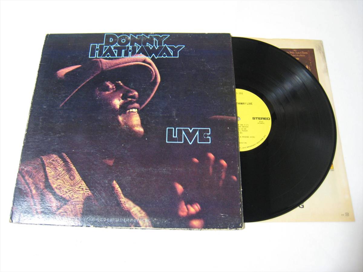 LP】 DONNY HATHAWAY / LIVE US盤 ダニー・ハサウェイ ライヴ BROADWAY