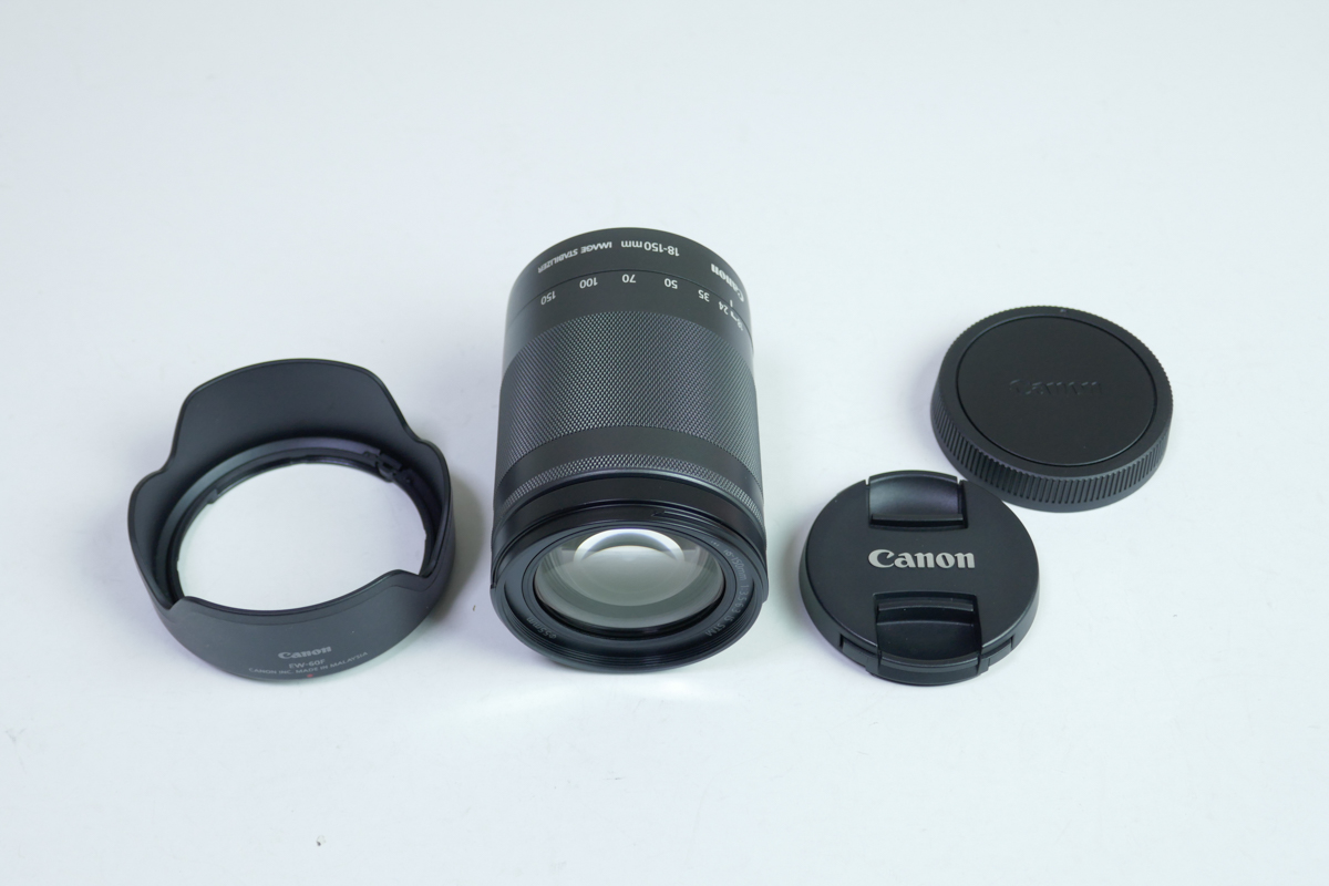 極上美品☆Canon EF-M 18-150mm F3.5-6.3 IS STM☆別売フード付