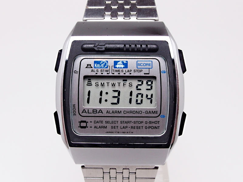 Y761-5010 - Vintage ⁄ Game Digital Alarm NOS Rare Alba Chrono 