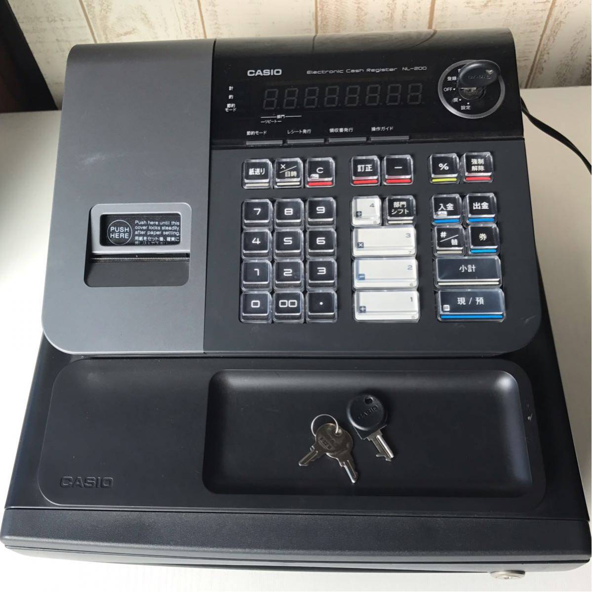 き-79 CASIO カシオ 電子レジスター NL-200-RD 会計 レジ - メルカリ