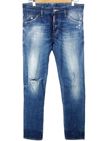 ◇DSQUARED2 ディースクエアード インディゴ USED加工 デニム size 44 