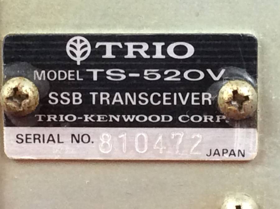 TRIO TRIO TS-520V SSB トランシーバー◇ジャンク品 TS-520V SSB