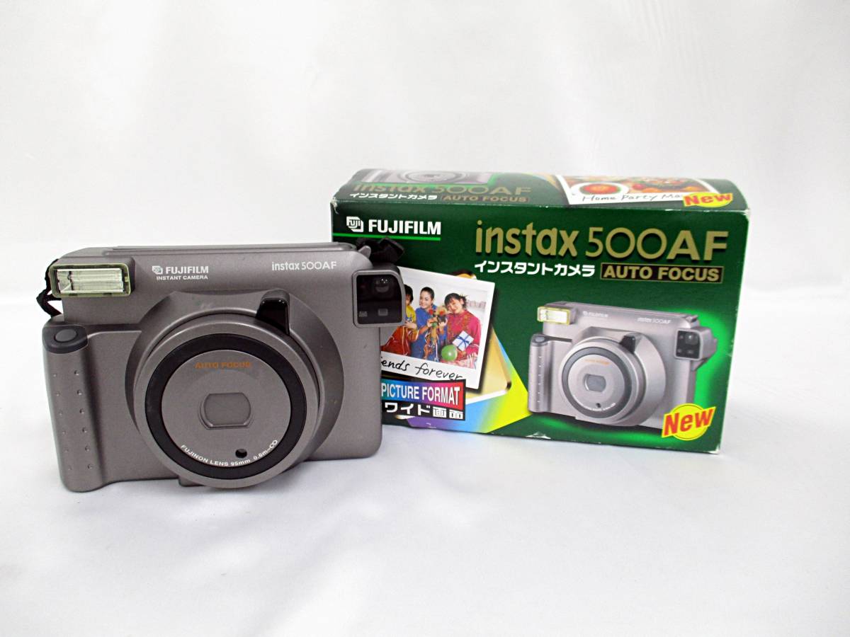 FUJIFILM フジフイルム instax 500AF インスタントカメラ ポラロイド オートフォーカス 箱付き ジャンク 大ReB13 1216 0