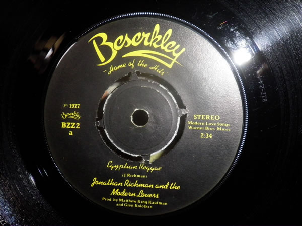 ◆英45■　Jonathan Richman ◆ Egyptian Reggae !極美! マ1 77_1