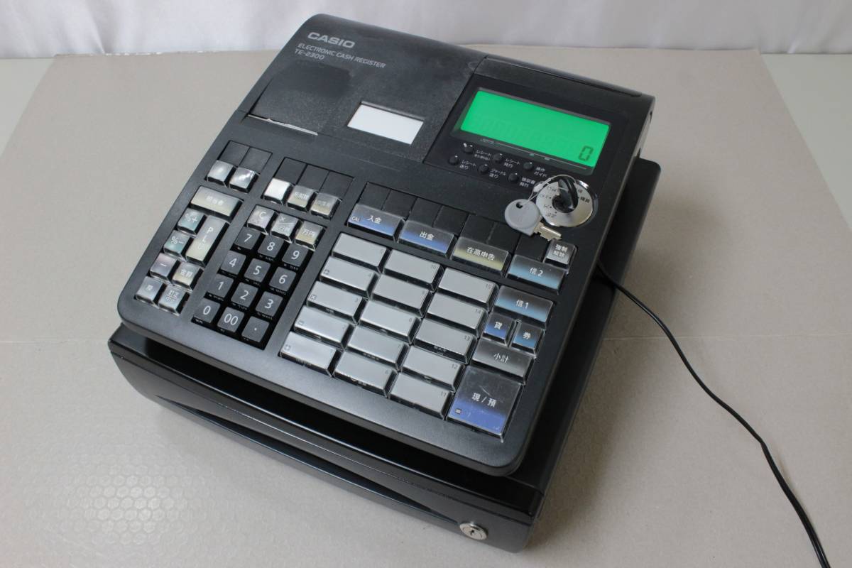 カシオレジスター TE-2300 フル設定無料 コンパクト 003540 【公式通販】