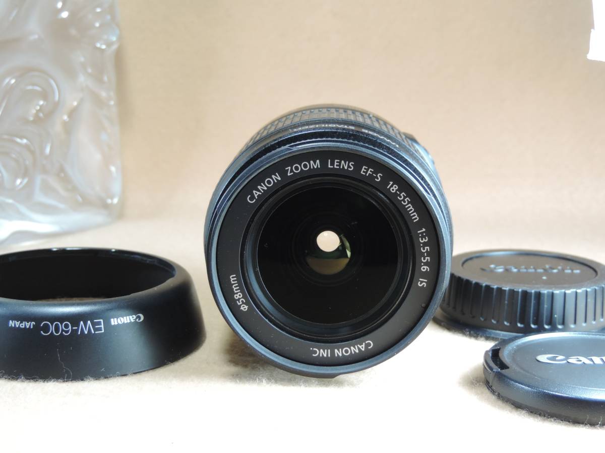 極美品　キャノン　EFS18－55ｍｍ　ズームレンズEF-S　18－55ｍｍF3.5－5.6　IS
