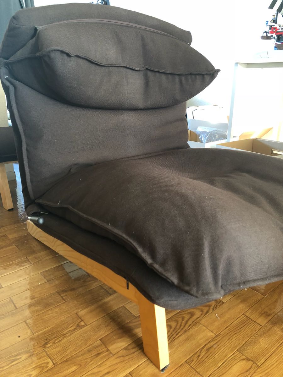 オットマン無し。無印良品 リクライニングソファ レバーつき 正規品