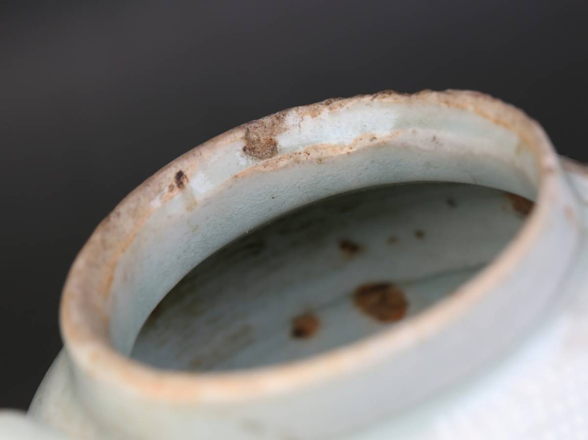 1712C30108】中国古董品 宋 時代唐物 湖田窯 水壺 やかん 執壺 茶壺